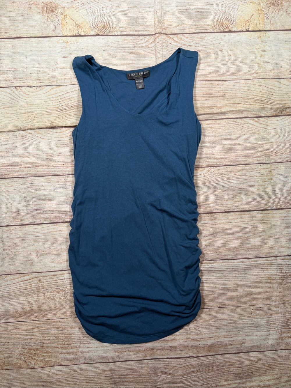 A Pea in the Pod Blue Maternity Tank